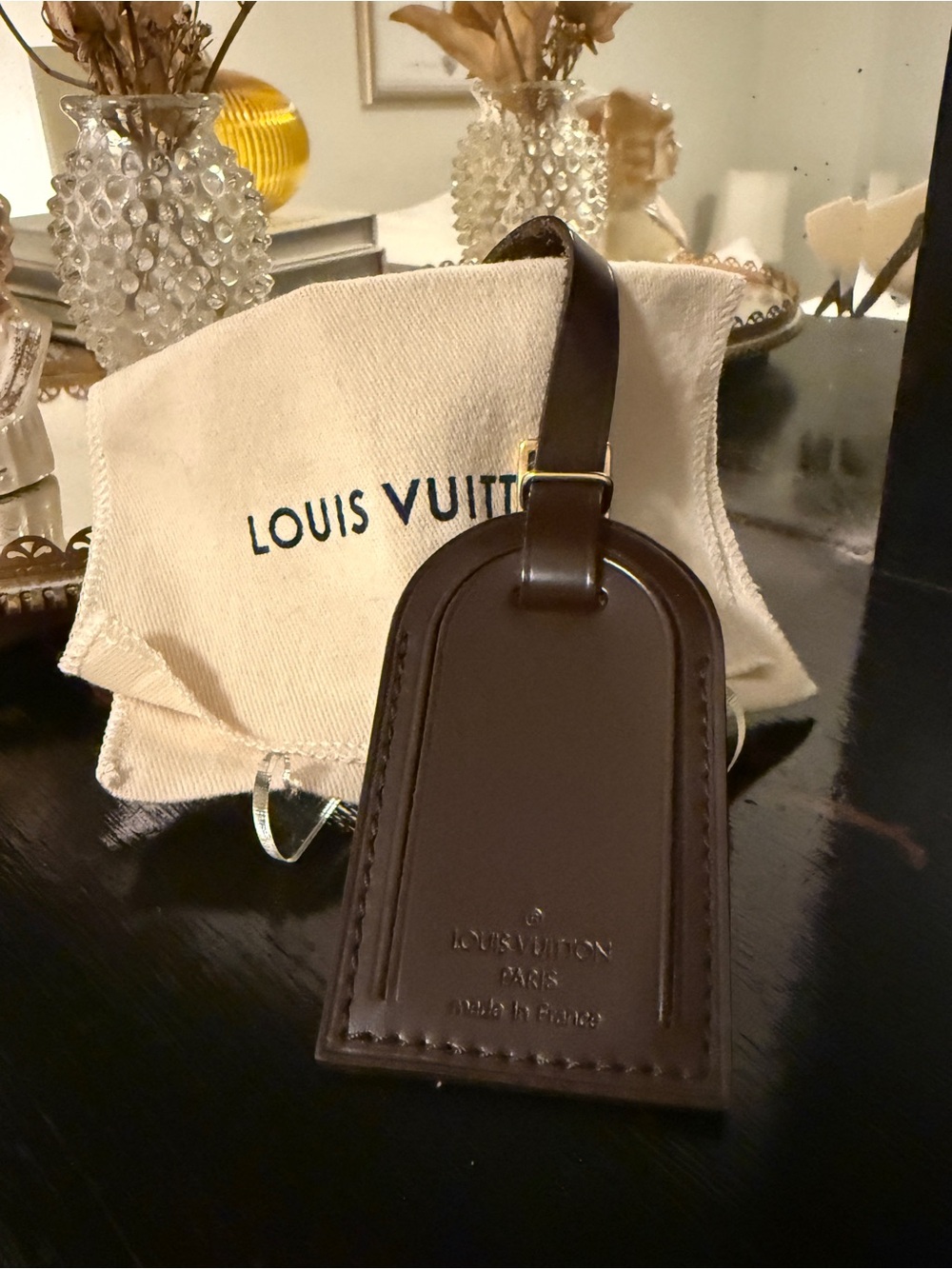 Louis Vuitton Luggage Tag Damier Ebene